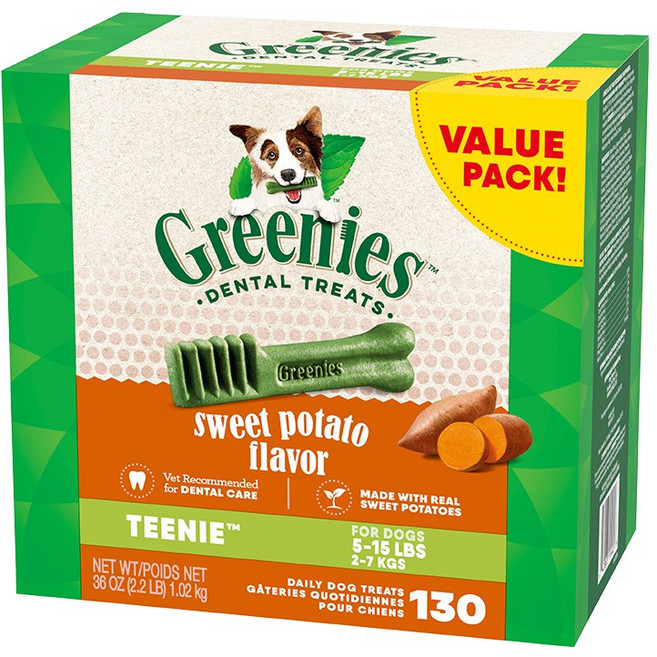 그리니즈 강아지 티니 덴탈껌, 고구마, 1.02kg, 1개