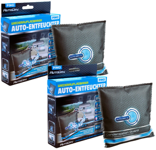 1+1 핑기 실리카겔 반영구 반복 제습제 습기제거제 방습제 흡습제 차량용 350SDA, 2개, 350g