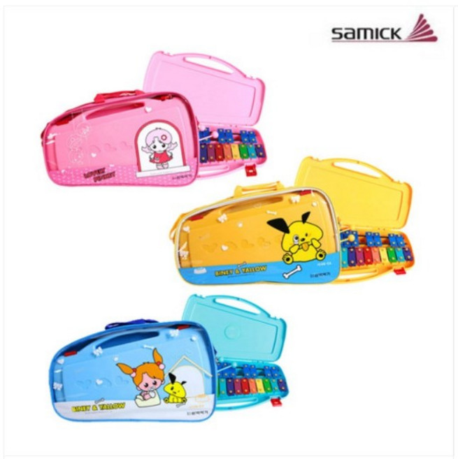 [삼익] 가방실로폰(NSXB-27)(파랑/분홍/노랑), 핑크, 1개