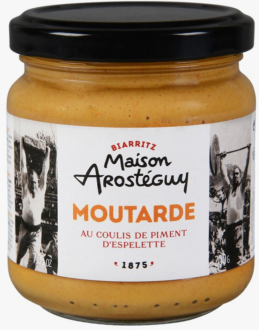 프랑스 Maison Arosteguy 에스플레트 고추 쿨리 머스타드 200g, 4개