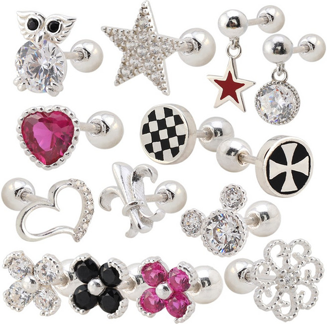 쥬골드 925 실버 데일리 피어싱 은피어싱 실버피어싱 은귀걸이 실버귀걸이