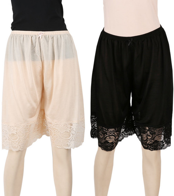 예스플러스 찰랑찰랑 비스코스 인견 레이스 속바지 2매 국내산