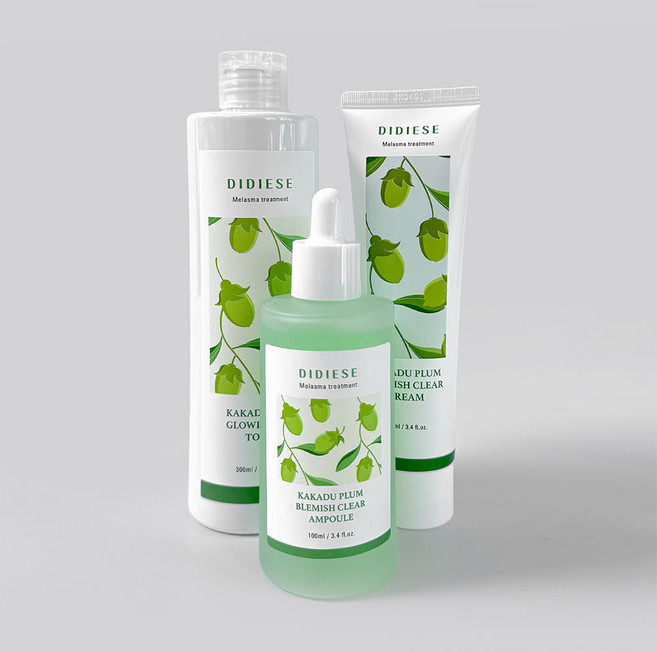 [디디에즈] 카카두플럼 토너300ml+앰플100ml+크림100ml 3종세트 기미잡티 미백 스킨케어 임상시험완료, 1세트