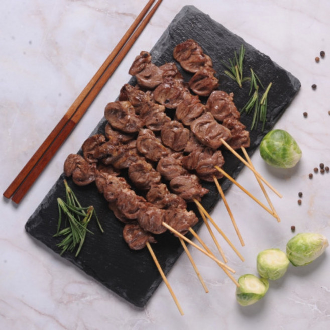 캠핑 모듬 꼬치 염통꼬치 닭꼬치 파닭꼬치 꼬치구이 세트, 250g, 1개, 01.염통꼬치 10꼬치