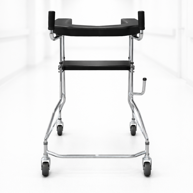 U자형 어르신 환자용 장애인 걸음 보행 보조기 하이워커 실내 실외 워커, 1개, 한스전자 보행기