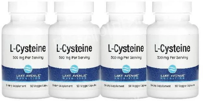 레익에브뉴뉴트리션 l-시스테인 500mg 베지 캡슐 90정, 4개 - 쿠팡