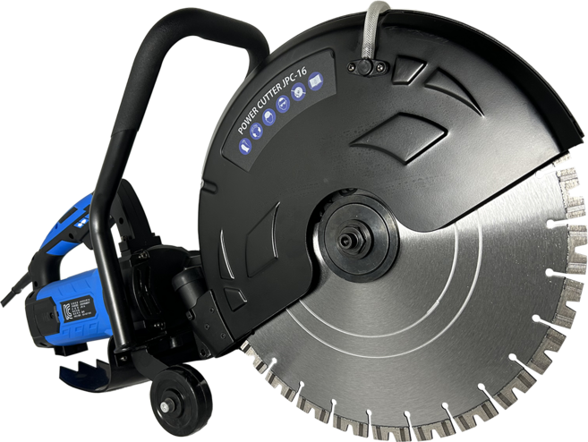 콘크리트 철근 석재용 절단기 16인치 전기 컷팅기 JPC-16 전기 유선 컷터 누전차단기 탑재, 1개