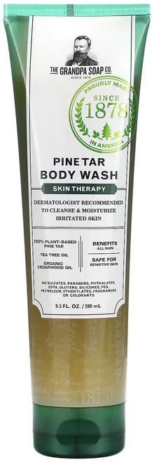 그랜파솝 컴퍼니 파인타르 바디워시 스킨 테라피 280ml (9.5 fl oz) GDP-00713 - 쿠팡