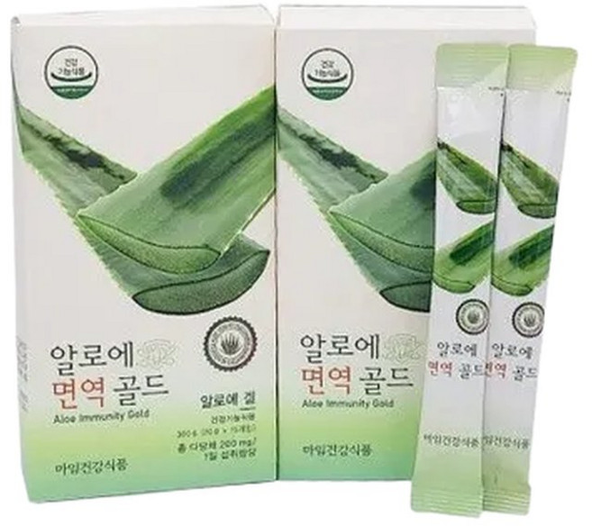 마임 알로에 면역 골드 300gX2/알로에 베라 겔, 2개, 300g