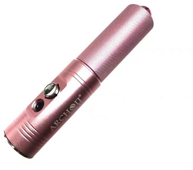 ARCHON 奧瞳 二代 潛水手電筒 1200 流明 防水100米, 粉色 V10S ll（不含電池