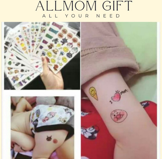 兒童紋身貼紙 刺青貼紙, 1個, 手錶