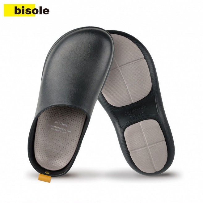 bisole 廚師鞋 男女包頭拖鞋, 黑色 組合底,230-235 36-37