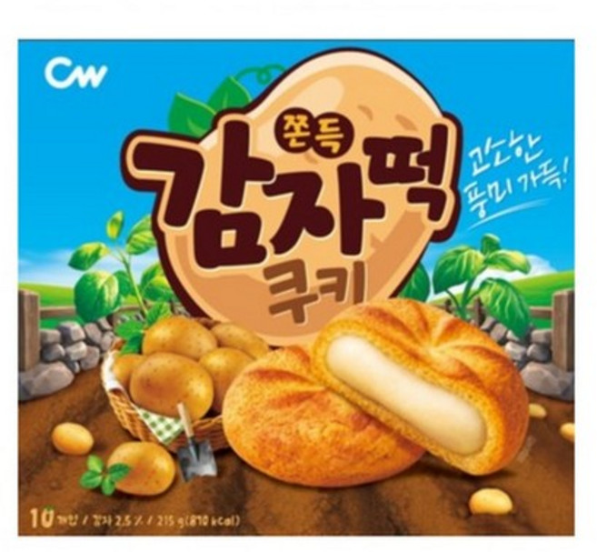 청우 쫀득 감자떡 쿠키 (215g), 없음, 상세설명 참조, 없음
