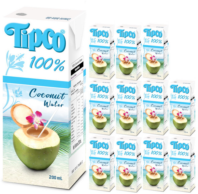 팁코 코코넛워터, 200ml, 12개