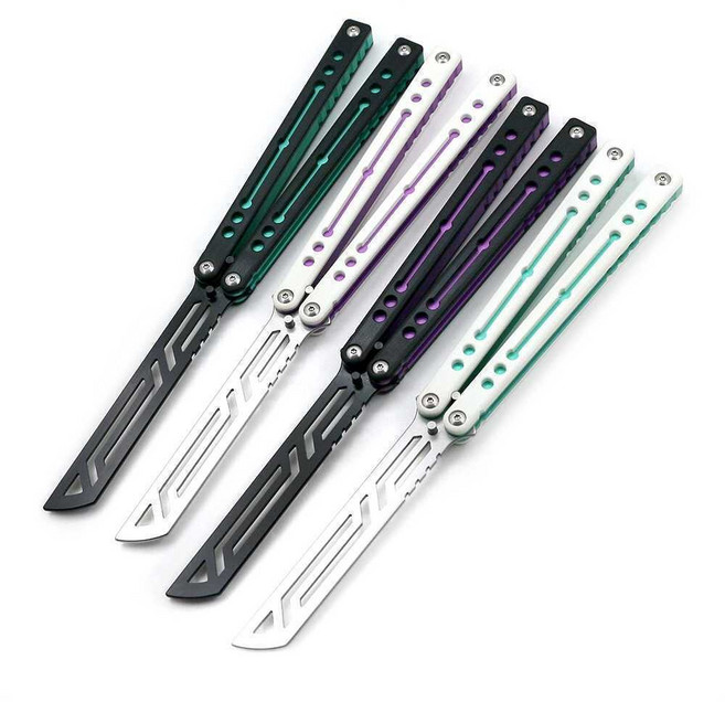 노틸러스 발리송 트레이너 나이프 나비칼 카람빗 폴딩나이프, 7. 해위v2 흰색 손잡이, 1개