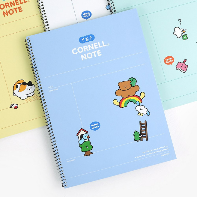 와글 와글 칸 넓은 코넬노트 4종 1세트, 1개