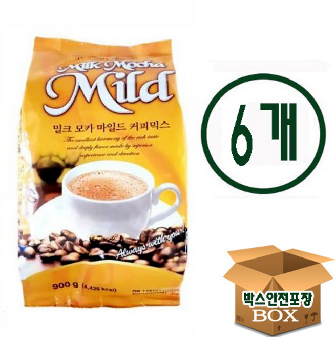 대호 밀크모카 마일드 자판기커피, 900g, 1개입, 6개