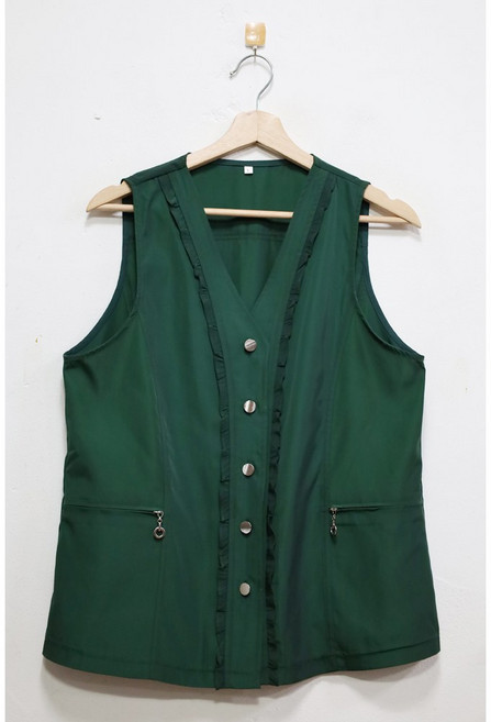 형제상회 할머니옷 할머니조끼 홑 레이스 춘추조끼 국산 호주머니지퍼 0005SF03