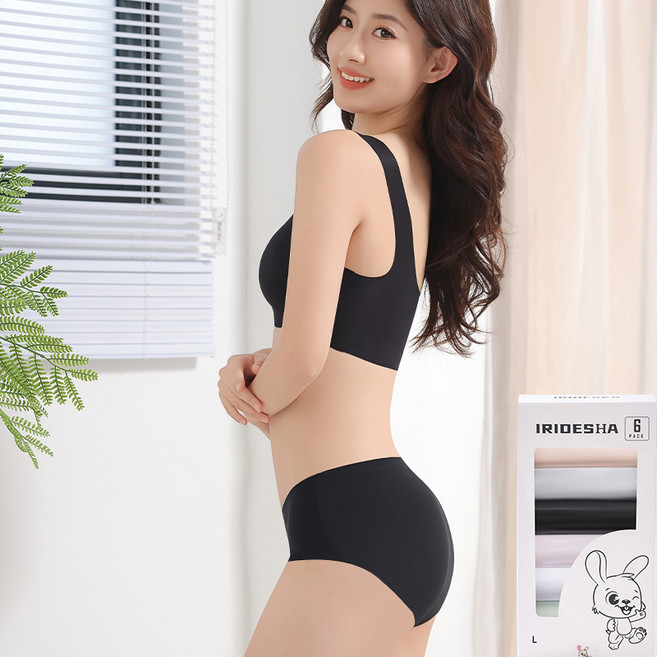 심리스 무선팬티 누드 무봉제 박음질 노라인 편안한 여성팬티 3P/6P