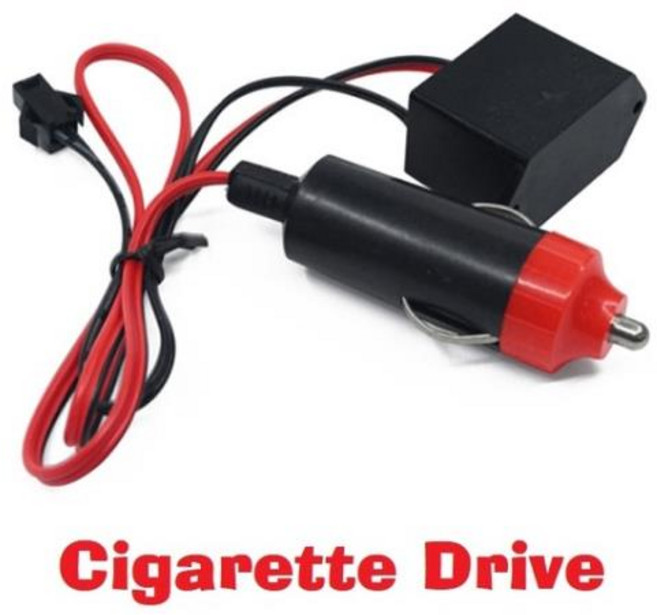 루나파몰F네온 LED 자동차 인테리어 조명 스트립 담배 드라이브 와이어 제어 USB 플러그 어댑터 컨트롤러, 03 Cigarette Drive, 1개