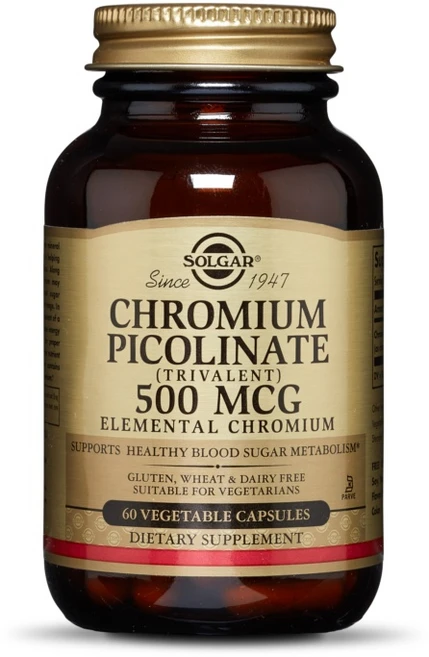 솔가 크로뮴 피콜리네이트 500mcg 베지터블 캡슐, 1개, 60정 - 쿠팡