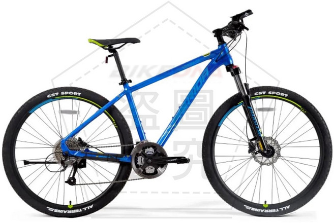 MERIDA 美利達 超越3油壓碟煞26吋登鋁合金登山車 SHIMANO 27速大全套搭載可鎖死前叉海外版網路限定, 美閃維藍, 1個