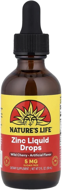 단백질 비타민 철분 마그내슘 칼슘 Nature's Life Zinc Liquid Drops 야생 체리 59ml(2fl oz) 고루고루섭취해주세요, NaturesLifeZincLiquidDrops야생체리, 1개, 59ml - 쿠팡