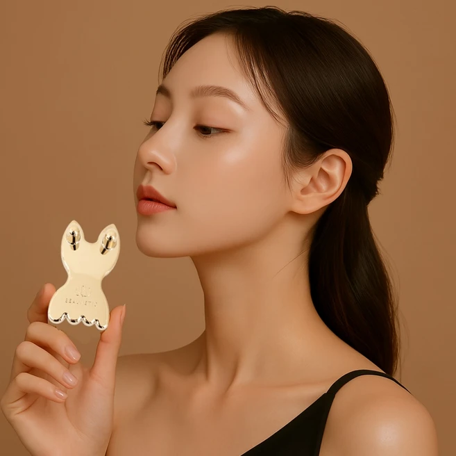 [뷰네틱] 티타늄 자석 리프팅 괄사 라디오스타 조권, 골드, 1개 - 쿠팡