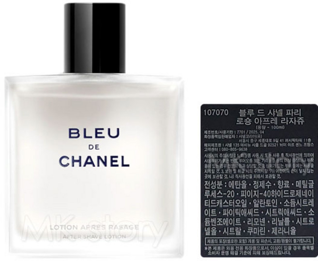 샤넬 블루 드 샤넬 애프터쉐이브 로션 /스킨타입/백화점정품/한글라벨, 100ml, 1개