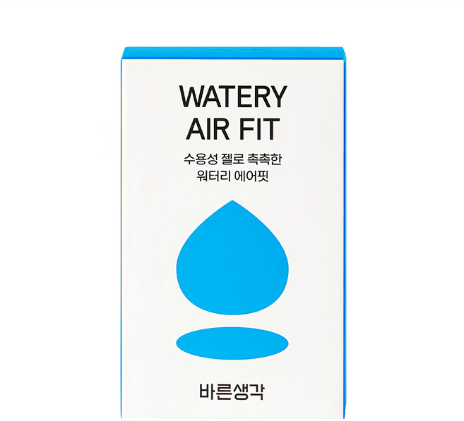 바른생각 워터리 에어핏 콘돔, 12개입, 1개