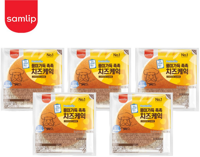 삼립 풍미가득 촉촉 치즈케익, 100g, 5개