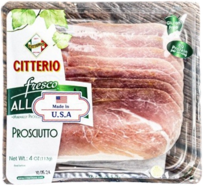 시테리오 프로슈토 이탈리아 생햄 슬라이스, 2개, 113g