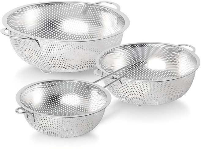 데이세븐 펀칭볼 타공망바구니 3종, 1세트