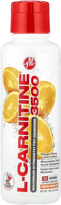 Metabolic Nutrition L-Carnitine 3500® Frozen Orange Pop 16 fl oz 473 ml, Metabolic Nutrition, L-Carniti, 1개, 473ml - 쿠팡