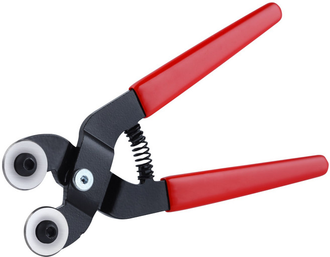 SPEEDWOX 6인치 바퀴 달린 글래스 타일 니퍼 유리 타일 절단기 모자이크 타일 커팅 플라이어 소프트 그립 스테인드글라스 공구, 1개