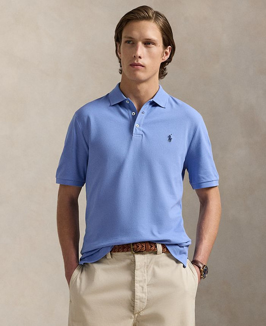 Polo Ralph Lauren 남성용 클래식핏 스트레치 메쉬 폴로 셔츠 - Fall Blue 248621