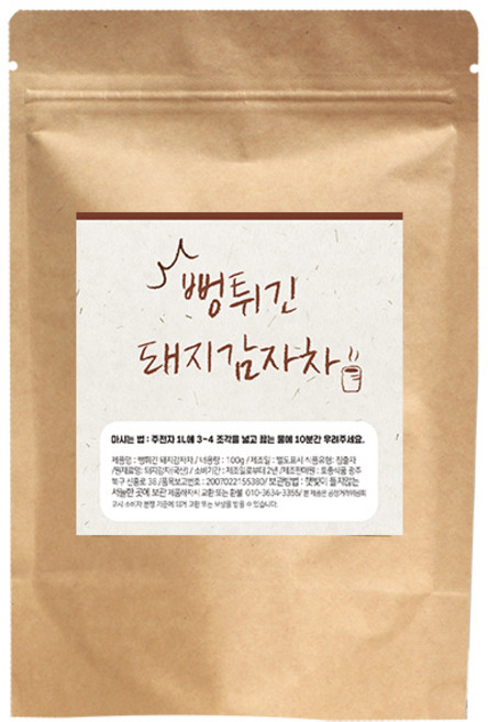 에코스킨 뻥튀긴 돼지감자, 1개, 100g, 1개