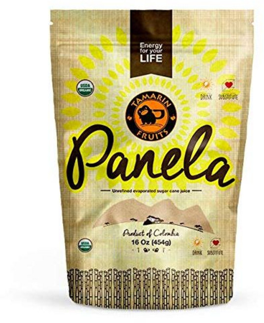 파넬라 - 정제되지 않은 증발 사탕수수 설탕 1파운드 (1파운드) Panela - Unrefined Evaporated Sugar Cane 1 pound (1 pound), 16온스(1팩), 453.59g, 1개