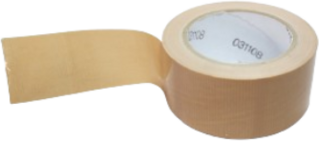 INVEN* 인벤 다용도 고급 천면 테이프 (폭 50mm x 길이 25M) 보수 장판 접착 전단지 (청색/은색/미색/흑색), 1개, 미색면테이프