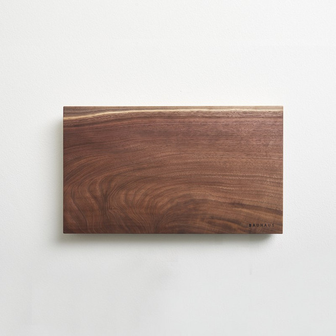 흑백요리사 [바우하우스] 북미산 호두나무 도마 모던 4023 중 +받침대증정 통원목 월넛, 1개