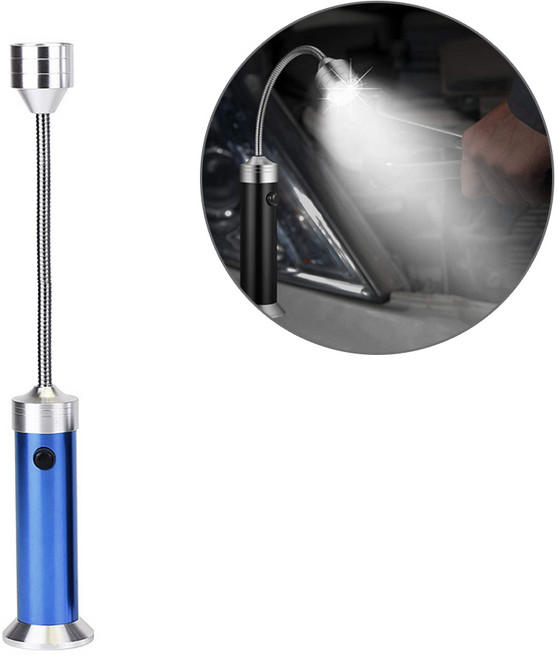 (자바라 후레쉬 A타입 1P) 자석 LED 램프 라이트 캠핑 낚시 공구 카센터 수리, 1개, 블루