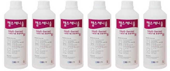 소독액 리필용 햅스세니솔 1리터-6개 신명, 6개, 1L