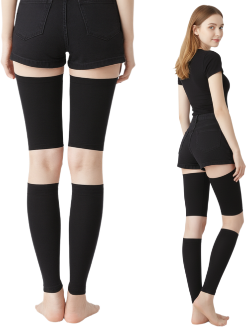 LivFoot 허벅지 종아리압박스타킹 압박밴드 씬타킹 2세트