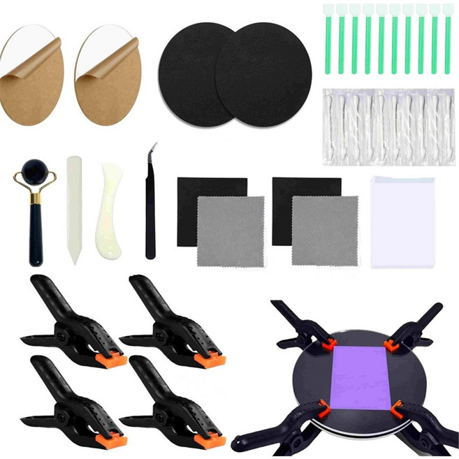 86Pcs 도구 트레이딩 카드 관리 액세서리 키트 스포츠 카드 관리 수리 평탄화 키트 카드 관리 또는 청소 및 종이용, 표시된 대로