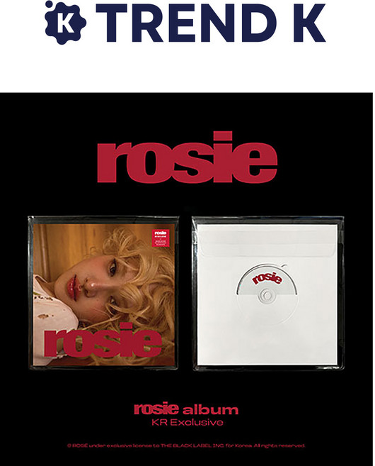 로제 앨범 first studio [rosie] 익스클루시브 ROSE 로지 KR Exclusive Ver. (미개봉), KR Exclusive Ver