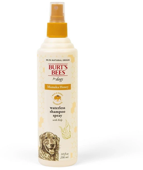 Burt's Bees for Pets Manuka Honey Tearless 투인원 샴푸 및 컨디셔너 호호바 오일 함유 400ml(16온스), 10 Fl Oz (Pack of 1), Waterless Shampoo Spray, 296ml - 쿠팡