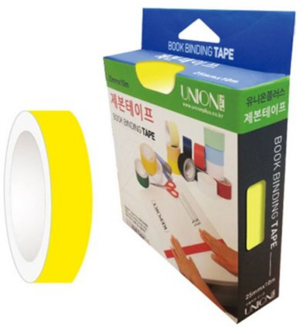 제본테이프 25mmX10m 노랑 8개입 6131105