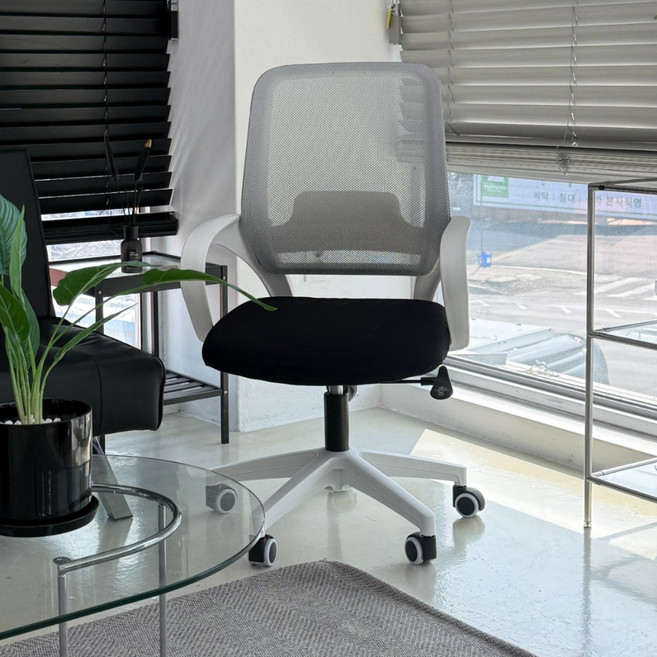 [완벽호환] 커버무드 사무용 의자 좌판 커버, 1개, 에어메쉬