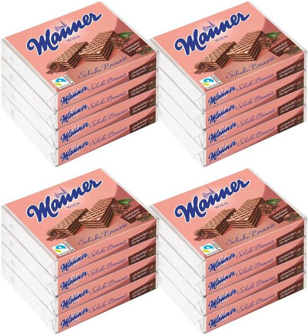 Manner 마너 초콜릿 브라우니 웨하스, 16개, 75g