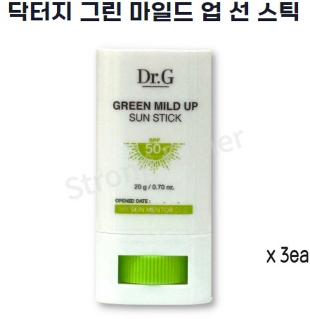 닥터지 그린 마일드 업 선스틱 SPF50+ PA++++, 20g, 3개